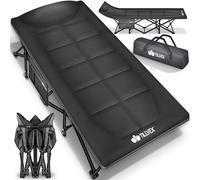 tillvex® Cama de Camping Plegable Con Bolsa de Transporte | Tumbona Extra Ancha | Para Exteriores e Interiores | Para Invitados y Jardín | Hasta 280 kg