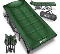 tillvex® Cama de Camping Plegable Con Bolsa de Transporte | Tumbona Extra Ancha | Para Exteriores e Interiores | Para Invitados y Jardín | Hasta 280 kg