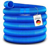 tillvex Manguera Flexible Solar de Piscina 32-38 mm para Bombas, Depuradoras y Cloradores (Azul, 25m / 32mm)