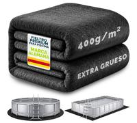 tillvex® Premium Pool Base rectangular 570 x 300 cm | hasta 540 x 270 cm | Geotextil Lona de suelo con 400 g/m², fieltro protector de suelo para piscina, se puede cortar a medida
