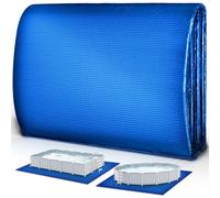 tillvex® Tapiz para Piscina Suelo 488 x 488 cm Cuadrada para Piscinas de hasta 457 cm de diámetro, para Piscinas, Resistente a los Rayos UV y Resistente a los desgarros, Protector de Suelo