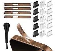 TILONKJ 20 Pcs Tapones Antipolvo USB C y Cubierta para Altavoz de Teléfono,Kit de Tapa Antipolvo Tipo-C, Cubierta de Puerto USB C,aplicable a iPhone 16/15 Series