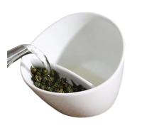 Tilt Tea Cup 350ml Funny Tilting Split Drinkware Modern Decor | Tea Infuser Mug for Coffee Water Milk Steeping Brewing Home Kitchen Restaurant Travel Camping