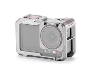 TILTA Action 5 Pro Cage, Jaula de cámara Completa Compatible con dji Osmo Action 5 Pro, Action 4 y Action 3 con 1/4"-20 con Pines de localización - Gris Titanio TA-T72-FCC-TG