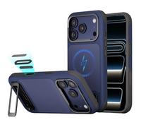 TILTA Funda Khronos para iPhone 17 Pro Lite, Carcasa para teléfono Compatible con iPhone 17 Pro con Protector de Pantalla para Creadores de vídeo y videógrafos - Azul Marino TKL-IP17-PFC-NB