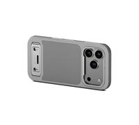 TILTA Funda Khronos para iPhone 17 Pro Lite, Carcasa para teléfono Compatible con iPhone 17 Pro con Protector de Pantalla para Creadores de vídeo y videógrafos - Gris Claro TKL-IP17-PFC-LG