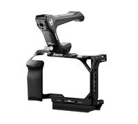 TILTA - Jaula completa para cámara compatible con ZV-E1 con mango superior compacto NATO y tornillo de montaje de 1/4 pulgadas a 20 adaptador de riel NATO, kit ligero - Negro TA-T35-B-B