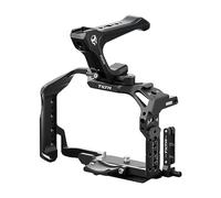 TILTA - Jaula para cámara compatible con Canon R8 con mango superior compacto NATO y kit ligero de fijación de riel NATO de 18 mm, color negro TA-T28-A-B