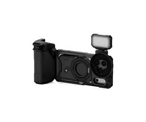 TILTA Khronos - Funda para iPhone 17 Pro Street Snap Kit, jaula de teléfono compatible con iPhone 17 Pro con mango Focus PD, polarizador magnético y panel LED, negro TK-IP17-PA-B