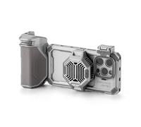 TILTA Khronos - Jaula de teléfono para iPhone 15 Pro con sistema de refrigeración, mango Focus PD, bandeja de filtro de liberación rápida y filtro magnético FSND 0.6/1.2, kit avanzado de funda para