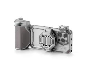 TILTA Khronos - Jaula de teléfono para iPhone 15 Pro con sistema de refrigeración, mango Focus PD, bandeja de filtro de liberación rápida y filtro magnético FSND 0.6/1.2, kit avanzado de funda para