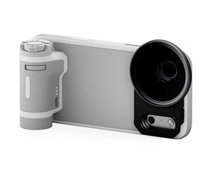 TILTA Khronos - Kit de creación de funda para iPhone 17 Pro Max, funda para teléfono compatible con iPhone 17 Pro Max con mango de control Lite, filtro ND y placa trasera magnética, gris claro