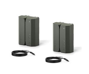 TILTA Lote de 2 baterías NP-FZ100 con Entrada USB-C 2400 mAh Compatible con Sony FX3, FX30, A6600, A6700, A9, A9 III, A7S III, A7R III, A7C, A7 III, A7 IV, A7R IV, A1 II, ZV-E1 TNP-FZ100-GN-2