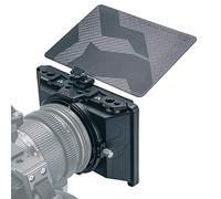 TILTA Mini Matte Box 4x5.65 Marco de Filtro para cámaras DSLR sin Espejo, Parasol de Lente de cámara con Anillo Adaptador de Lente de 67 mm / 72 mm / 77 mm / 82 mm Soporte de Barra de 15 mm MB-T15