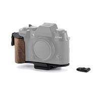 TILTA X-T50 - Jaula para cámara vintage compatible con Fujifilm X-T50 Base Kit con agarre de madera, soporte para pulgar de zapata caliente y adaptador ARCA, color negro TA-T71-A-B