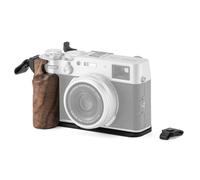 TILTA X100VI - Jaula de cámara vintage para Fujifilm X100VI, con placa de montaje de madera y soporte de pulgar, color negro