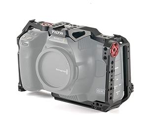 TILTAING Jaula Completa de cámara para BMPCC 6K Pro con Montaje de Zapata fría de riel NATO para Blackmagic Pocket Cinema Camera 6K TA-T11-FCC-B