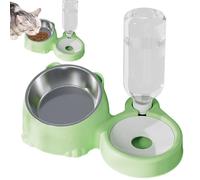 Tilted Cat Bowl - Water Food Dish for Cats Small Dogs, Removable Stainless Steel Bowl, Pet Hydration Feeding Tool | Pet Care, Feeding Station, Home Pets, Healthy Diet, Easy Maintenance