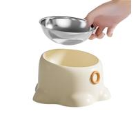 Tilted Cat Food Bowl - Cat Bowls with Non-Slip Base | Raised Anti Vomiting Cat Food Bowl | Feeding Elevated Tilted Cat Food Bowl | Pet Bowl Holder with Prevent Tipping Stable Base For Pet