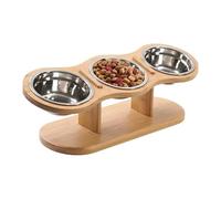 Tilted Elevated Bowl, Raised Slow Feeder Cat Bowl 15° Tilt, Anti-Vomiting Design for Small Dogs and Cats, Non-Slip Stand, Elevated Feeding for Comfort and Health, 16.54x5.51x5.51in