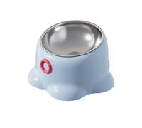 Tilted Pet Food Bowl, Cat Feeding Bowl, Stable Pet Bowl Holder, Indoor Pet Feeder, Elevated Pet Bowl, Stable and Anti-Tipping Base with Removable Bowl for Bedroom, Living Room