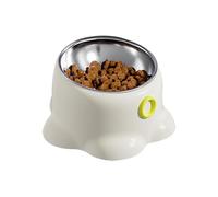 Tilted Slow Feeder - Sturdy Dog Bowl | 18x12.5x10cm Puppy Bowls for Easy Swallowing, Stainless Steel Feeders Accessory, Pet Supplies Feeding Bowls, Pet Feeder with Stable Base Bottom