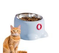 Tilted Slow Feeder - Sturdy Dog Bowl | 18x12.5x10cm Puppy Bowls for Easy Swallowing, Stainless Steel Feeders Accessory, Pet Supplies Feeding Bowls, Pet Feeder with Stable Base Bottom