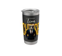 Tim Cheese - Divertido Agente Secreto Ratón Brainrot Slang Gaming Vaso térmico de acero inoxidable de doble pared