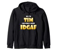 Tim Costume Idgaf Meme Personalized First Name Timmy Joke Sudadera con Capucha