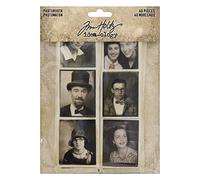 Tim Holtz Advantus Photobooth Vintage Photobooth, Negro y Blanco