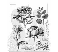 Tim Holtz CMS487 - Sellos adhesivos de jardín francés