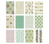 Tim Holtz Idea-Ology Worn Wallpaper 5"X8" 24/Pkg Papel, Multicolor, Medium