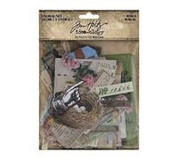 Tim Holtz Memorias de Ephemera Pack Manualidades de Papel, Multicolor