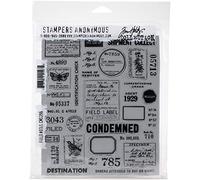 Tim Holtz Sellos adhesivos de 7 x 8.5 pulgadas, notas de campo