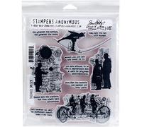 Tim Holtz Stampers Anon Cling RBBR - Juego de sellos teorías, multicolor, talla única
