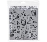 Tim Holtz Stampers Anonymous Mini Sellos de Goma, diseño de pájaros - CMS250