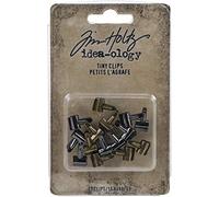 Tim Holtz Tiny Pinzas Idea-OLOG 15/PKG, Metal, Clips pequeños, Talla única