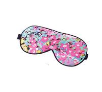 Tim & Tina Antifaz de seda para dormir, cómodo antifaz ajustable con los ojos vendados (flores coloridas)