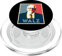 Tim Walz Portrait Pop Art Retro Vintage PopSockets PopGrip para MagSafe