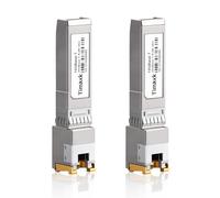 Timaxk Paquete de 2 transceptores SFP+ a RJ-45 10GBase-T, módulo Ethernet de cobre SFP+ de 10 GB, hasta 30 metros, compatible con Cisco, Ubiquiti, Mikrotik, D-Link, Netgear, Qnap, Linksys y más