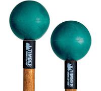 Timber Drum Co mpany - Mazos de percusión (par) para tambor de lengua o música de teclado, cabezales de goma extra duros, fabricados en Estados Unidos, asas de madera maciza teñidas a mano (TNP5)