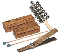 Timber Drum Company Timber Drum Co. T90 - Juego de campanas de trineo con bloques de madera de tamaño mediano y grande, mazos de poliéster duro