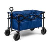 Timber Ridge Carro Plegable Plegable con Ruedas universales para jardín al Aire última intervensión, Deportes, Camping, Compras, comestibles, soporta 220 Libras, Azul Oscuro