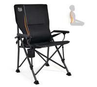 TIMBER RIDGE Silla de Acampada Plegable Ergonómica con Bolsa de Transporte Posavasos para Exteriores Resistente Soporte 150 kg