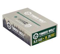 Timber Wolf MORTORQ Tornillos de construcción - 6,3 x 140 mm (caja de 25 piezas)
