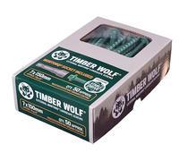 Timber Wolf MORTORQ Tornillos para madera y paisajismo - 7,0 x 150 mm (caja de 50 piezas)