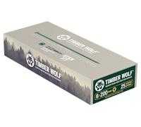 Timber Wolf Tornillos de construcción de madera con cabeza de arandela, 6 x 200 mm (caja de 25 piezas)