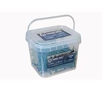 Timber Wolf Tornillos para madera para exteriores, 4 x 70 mm, bote de 400, color verde