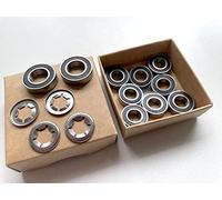 TIMBERA Kit de reparación de rodamientos de bolas (14 uds.) para Husqvarna Automower - Compatible con ruedas delanteras, ejes delanteros y eje del motor - Modelos 440 450 520 550 - Accesorio robótico