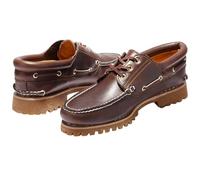 Timberland - 3 Eye Classic Lug Outsole (Wide Fit), Náuticos Hombre, Marrón (Brown Pull Up), 43 EU